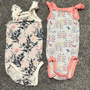 Floral and Rainbow Kids One Piece Set